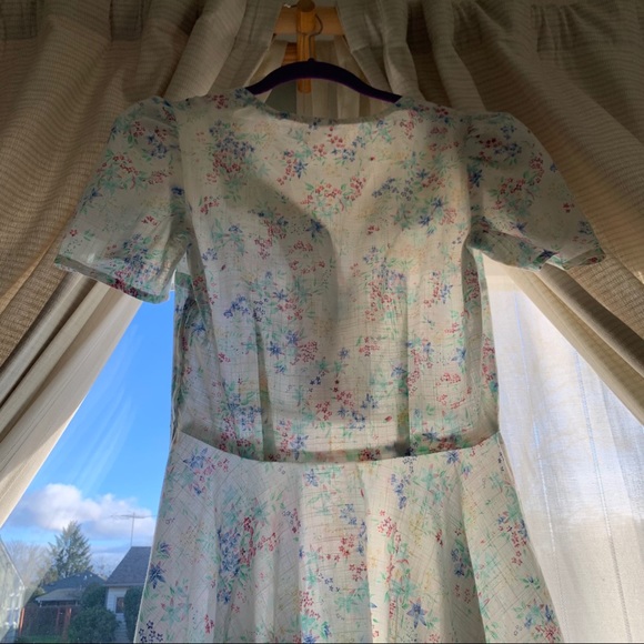 Sold - 1950 Vintage Day Dress (S/M) - Picture 8 of 15